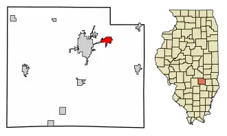 Localisation de Teutopolis