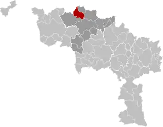 Localisation de Ellezelles