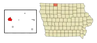 Localisation de Estherville