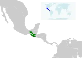 Description de l'image Ergaticus versicolor map.svg.