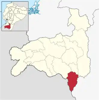 Localisation de Canton d'Espíndola