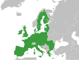 Image illustrative de l’article Frontière entre le Monténégro et l'Union européenne