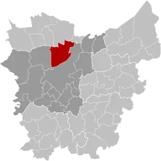 Localisation de Everghem