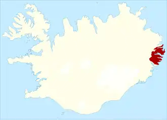 Localisation de Fjarðabyggð