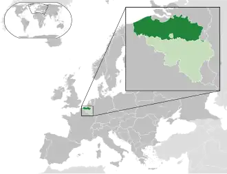 Localisation de Région flamande