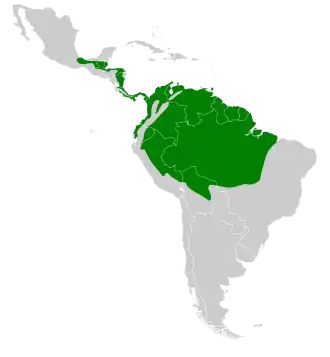 Description de l'image Florisuga mellivora map.svg.