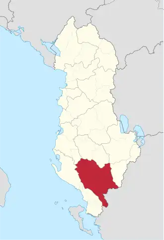 Localisation de Préfecture de Gjirokastër