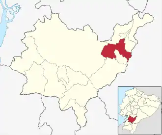 Localisation de Canton de Gualaceo