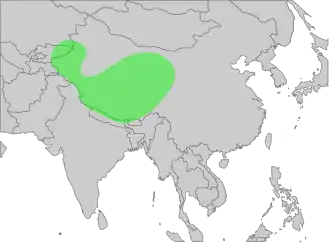 Description de l'image GypsHimalayensisMap.svg.