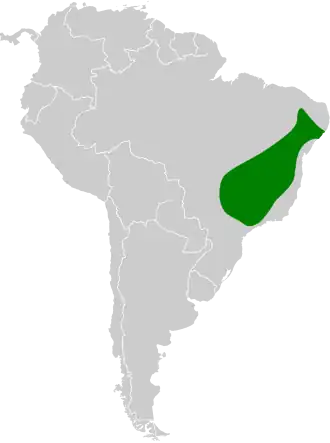 Description de l'image Heliomaster squamosus map.svg.