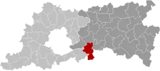 Localisation de Huldenberg