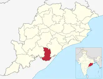 Localisation de District de Gajapati