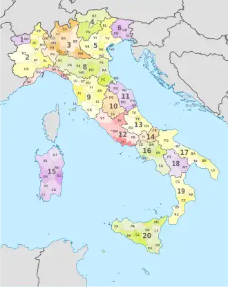 Localisation de Province