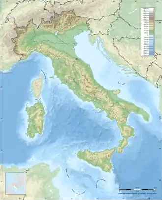 carte : Géographie de l'Italie