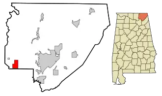 Localisation de Woodville