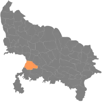 Localisation de District de Jalaunजालौन जिला