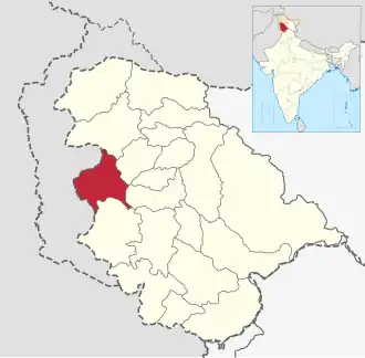 Localisation de District de Poonchضلع پونچھ