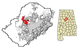 Localisation de Adamsville