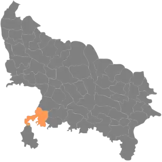 Localisation de District de Jhansiझांसी जिला