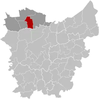 Localisation de Kaprijke