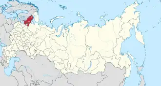 Localisation de République de Carélie