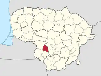 Localisation de Municipalité de Kazlų Rūda