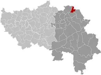 Localisation de La Calamine