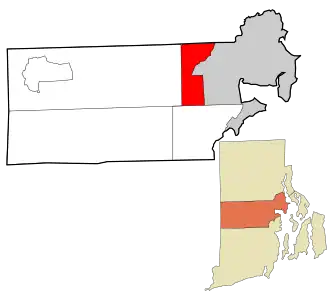 Localisation de West Warwick