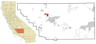 Localisation de Shafter