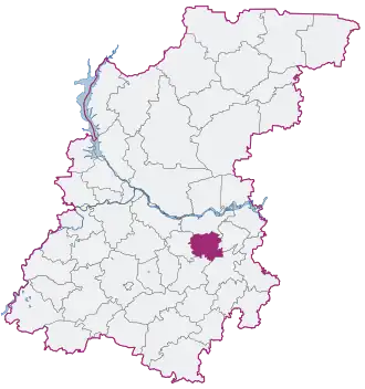 Localisation de Raïon de Kniaguinino