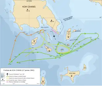 Description de l'image Koh Chang (17 janvier 1941).svg.