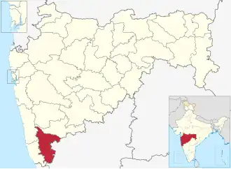Localisation de District de Kolhapur