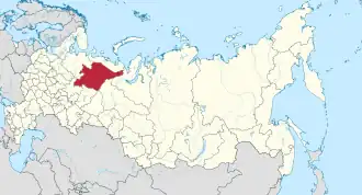 Localisation de République des Komis