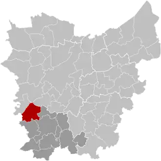 Localisation de Kruishoutem