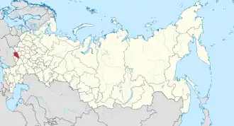 Localisation de Oblast de Koursk