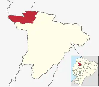 Localisation de Canton de La Concordia