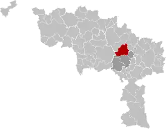 Localisation de La Louvière