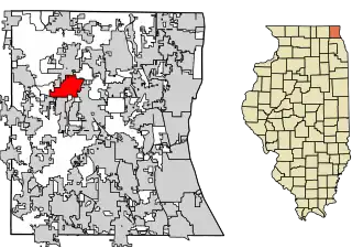 Localisation de Round Lake Beach