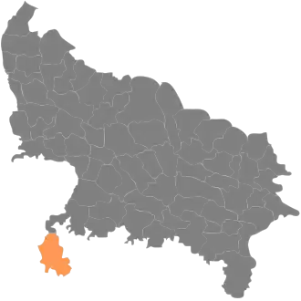 Localisation de District de Lalitpur ललितपुर जिला