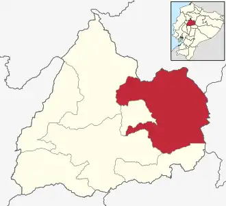 Localisation de Canton de Latacunga