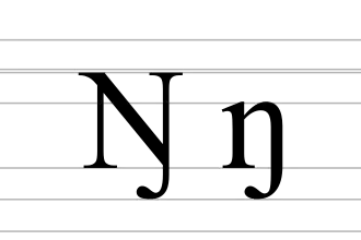 Image illustrative de l’article Ŋ