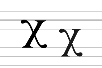 Image illustrative de l’article Ꭓ