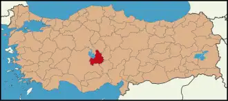 Localisation de Aksaray (province)