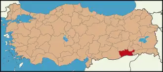 Localisation de Mardin (province)