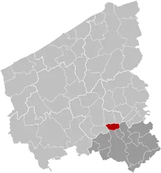 Localisation de Lendelede