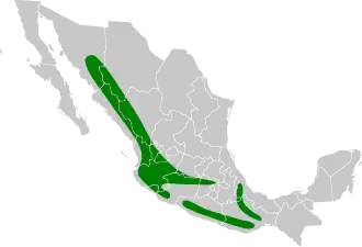 Description de l'image Lepidocolaptes leucogaster map.svg.