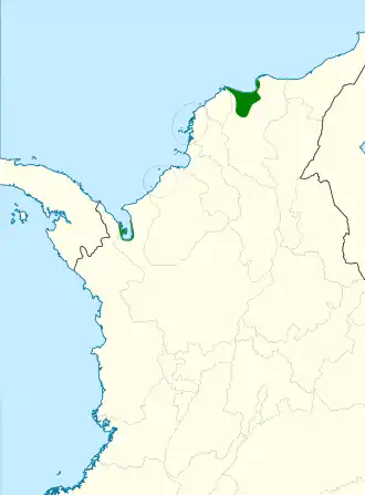 Description de l'image Lepidopyga lilliae map.svg.