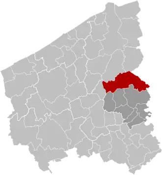 Localisation de Wingene