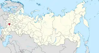 Localisation de Oblast de Lipetsk