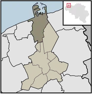 Localisation de Lissewege